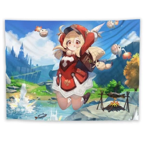 Genshin Impact Klee Tapestry Art Wall Hanging Cover Home Poster - Picture 1 of 8