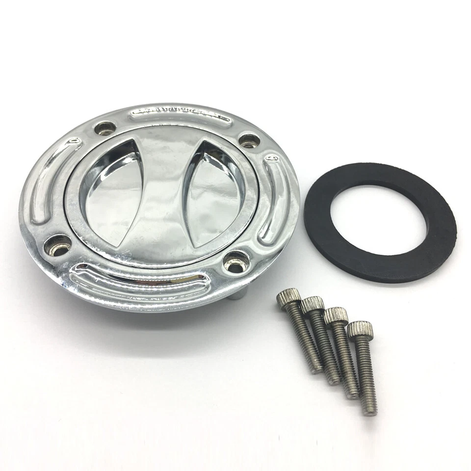 Chrom Fuel Tank Gas Cap For Suzuki GSXR600 GSXR750 1997-2003 GSXR1000 2001-2002 - Image 1 of 4