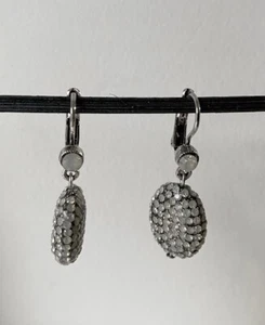 Crystal/Silver Drop Earrings (Seasonal Whispers) - Picture 1 of 5