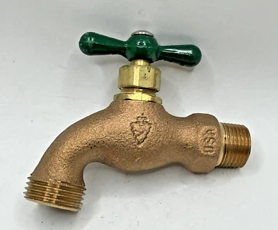 ARROWHEAD BRASS 301LF BRASS 1/2" MIP X 3/4 MALE HOSE BOBB FAUCET *Lot of (10)* - Image 1 of 3