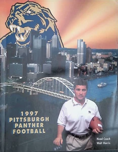 1997 University Pittsburgh Panther Football Yearbook Walt Harris - Picture 1 of 2