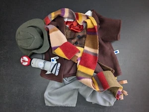 4th Doctor Who Build A Bear Outfit Hat Scarf Clothes Sonic Screwdriver FX BNWT - Picture 1 of 20