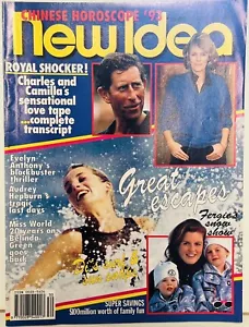 New Idea Magazine Australian 1993 January Audrey Hepburn Charles & Camilla - Bild 1 von 4