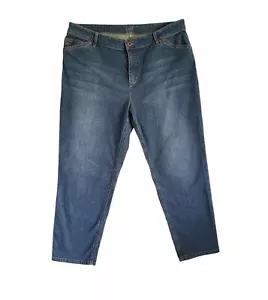 J. Jill Tried & True Fit Crop Jeans Donna 14 Missy Pantaloni Denim Capri Primavera - Foto 1 di 5
