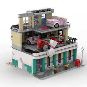 MOC-58435 Jim’s Bowling Alley & Diner 2171 Pieces Good Quality and Brand New - Picture 1 of 10