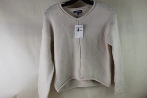 Freshman 1996 Juniors Misses Crop Sweater-Ivory- MED 8-10 - Picture 1 of 4