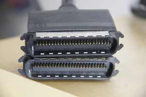GENUINE IBM SCSI cable 50 pin Centronics Male / Male 2 ft daisy chain device - Picture 1 of 2