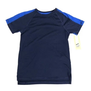 All in Motion Boys Activewear Size M 8-10 T-Shirt Stretch Moisture Wicking Navy - Picture 1 of 6