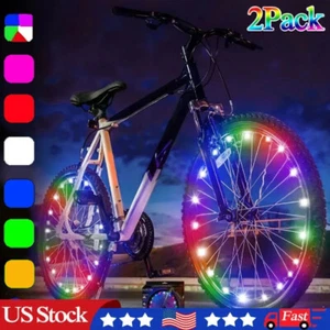 LED Bicycle Bike Cycling Rim Lights Auto Open & Close Wheel Spoke Light String - Bild 1 von 16