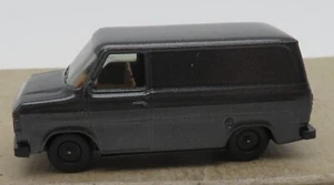 Micro Herpa Ho 1/87 Furgone Van Ford Transit Grigio Scuro No. Box - Foto 1 di 12
