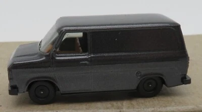 Micro Herpa Ho 1/87 Furgone Van Ford Transit Grigio Scuro No. Box - Immagine 1 di 4