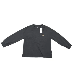 GAP Kids Heavyweight Tee Shirt Long Sleeve Black New With Tags Size 4 Years - Picture 1 of 9