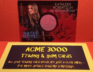 Breygent - Bates Motel Season 2 SINGLE COSTUME AUTOGRAPH Kathleen Robertson CAKR