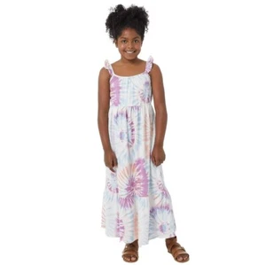 32 Degrees Youth Girl's Maxi Dress Purple Medium M 10/12 Dress Tie Dye - NEW - Picture 1 of 5