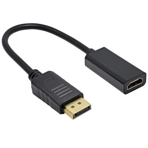 1080P DP to HDMI-compatible Cable Adapter Male To Female For Laptop PC Display - Picture 1 of 8