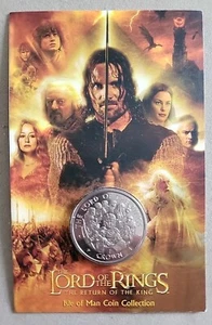 Lord of the Rings Return of the King ~ One Crown 2003 ~ Isle of Man IOM ~ New - Picture 1 of 4