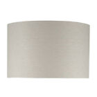 Pacific Lifestyle Lino Grey Self Lined Linen Drum Shade Fabric 30cm D x 20cm H