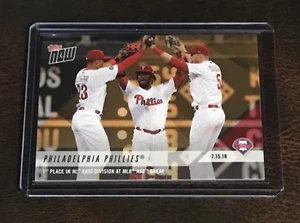 2018 Topps Now #odb-20 Philadelphia Phillies primer lugar en Carolina del Norte Este en MLB ASG - Imagen 1 de 2