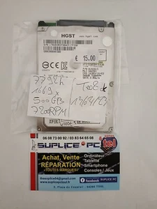 HDD - HGST - HDD-Z7J500-500 - 500BG - 2.5 Pollici SATA - Test Ok - Picture 1 of 3