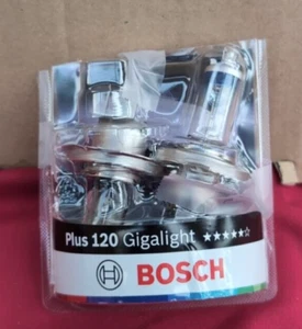 Bosch H4 Plus 120 Gigalight Halogen Scheinwerfer Birne, (Verpackung beschädigt) - Bild 1 von 2