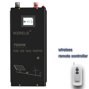 7000W Split Phase 48V Pure Sine Wave Inverter 120/240VAC Solar Home Truck Remote - Picture 1 of 9