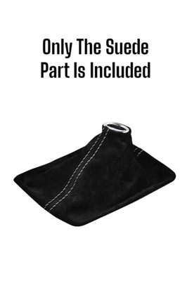 Cubierta de bota de cambio manual de gamuza genuina negra para Chevy Corvette C7 2014-2017 Foto 1 de 4