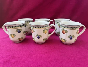 Villeroy & Boch French Garden Fleurence Coffee 3.5"H Mugs Cups Set of 6 - Picture 1 of 8
