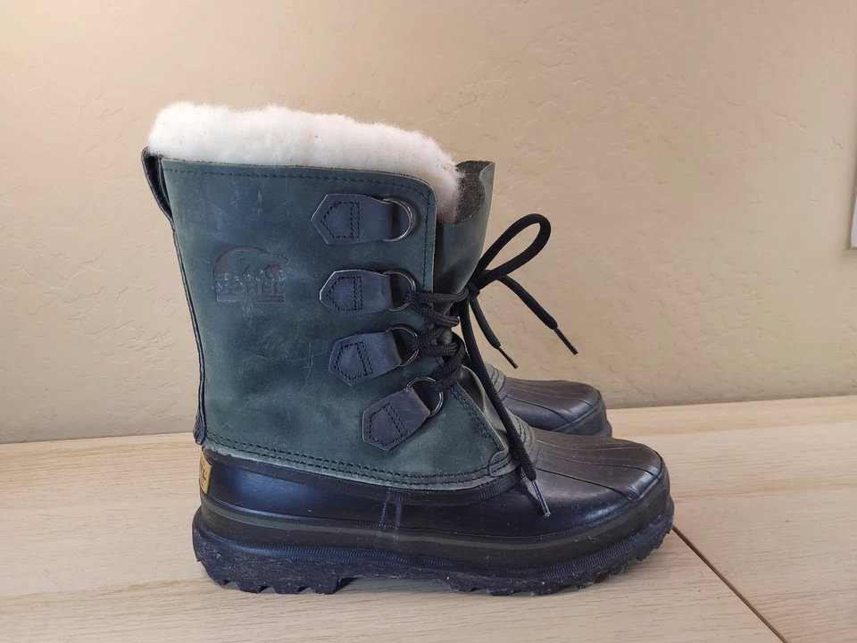 Botas de nieve Sorel Alpine para mujer talla 8 verdes de invierno impermeables Foto 1 de 4