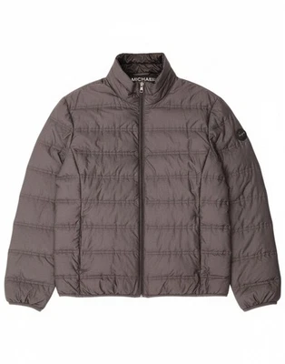 MICHAEL KORS Mens Padded Jacket UK 40 Large Grey Nylon AR20 - Image 1 of 4