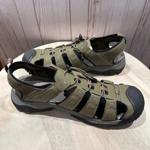 Croft & Barrow Sherman Mens Size 13 Sandals Taupe Gray Hiking Comfort Shoe New - Picture 1 of 20