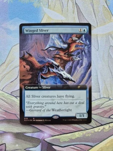 Winged Sliver MTG Secret Lair Drop Series SLD 628 Extended Art FOIL Rare NM - Bild 1 von 2