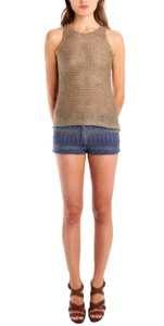 IRO Pink Whist Monroe Shorts Embroidered Tweed Style Boho Mini Shorts Size 2 - Picture 1 of 16