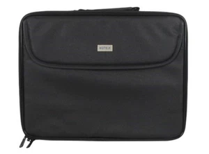 Note-X Black Faux Leather Messenger Laptop Bag with strap - NEW - Afbeelding 1 van 6