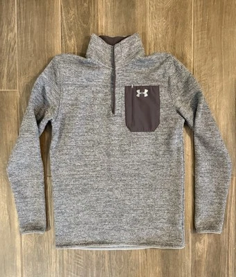 Suéter Henley Under Armour Specialist Para Hombre S Cuarto Cremallera Gris Foto 1 de 4
