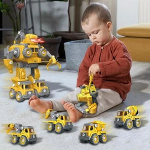 Kinder 5 in 1 Transformer Spielzeug Roboter 133PC Actionfigur Modell Interaktives Spielset - Bild 1 von 12