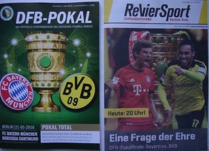 Programm & Revier Sport Pokal Finale 2016 Bayern München - Borussia Dortmund  - Bild 1 von 1
