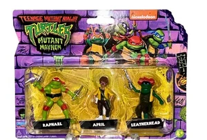 Teenage Mutant Ninja Turtles 3 Mini Fig MUTANT MAYHEM Raphael April Leatherhead - Picture 1 of 7
