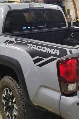 KIT GRÁFICO CALCOMANÍA VINILO CAMA LATERAL TOYOTA TACOMA 2016 - 2023. Foto 1 de 4