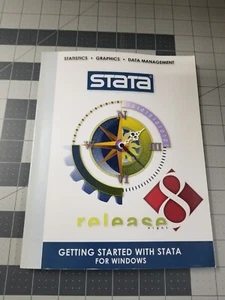 NEAR MINT Release 8 Getting Started With Stata for Windows Statistics Graphics - Imagen 1 de 10