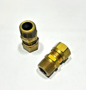 (2) 68x12x12 WEATHERHEAD Steel 3/4" Tube x 3/4" MNPT Compression Male Connector - Picture 1 of 8