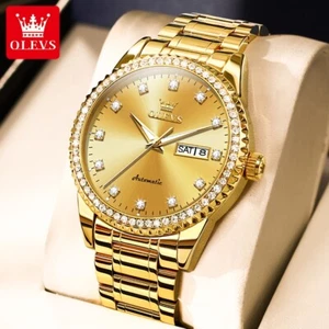 Herrenarmbanduhr Stahlband Automatik Mechanische Uhr Wasserdicht Tagesdatum - Bild 1 von 16