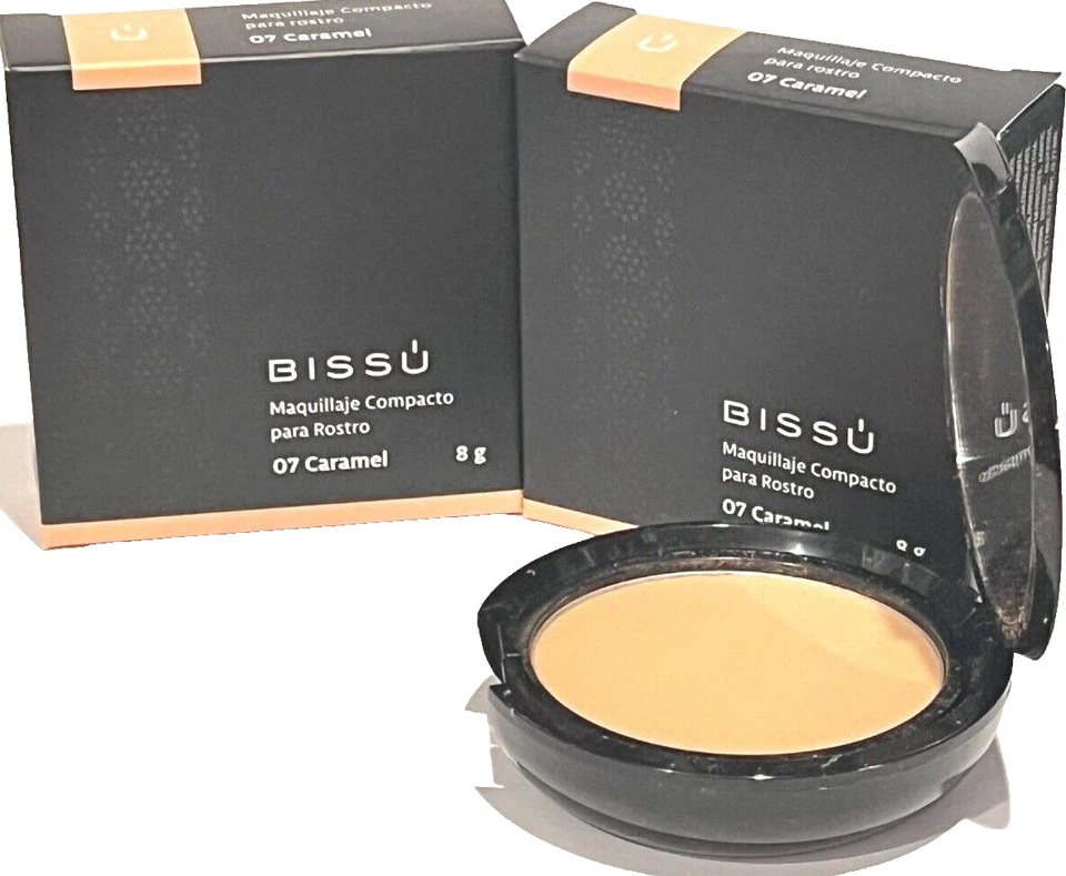 BISSU POWDER SEMI MATTE (MAQUILLAJE COMPACTO)  07 CARAMEL  #2 PACK-FREE SHIPPING - Image 1 of 1