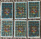 1980 Fleer Pac-Man Rub-Off Game Cards- Lot Of 6 Scratched