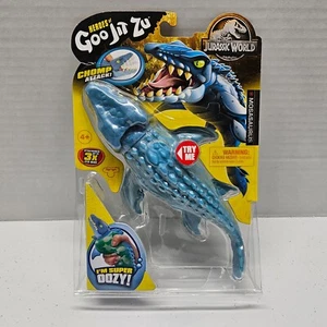 Jurassic World Heroes of GOO JIT ZU MOSASAURUS - Chomp Attack Dinosaur NEW RARE - Picture 1 of 5