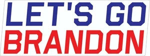 SET OF 2 Let's Go Brandon Sticker - Car Truck Bumper Vinyl Decal Joe Biden Trump - Picture 1 of 1