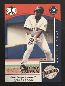 TONY GWYNN SAN DIEGO PADRES 1999 PACIFIC OMEGA HIT MACHINE #13 ONE HIT AWAY/3000
