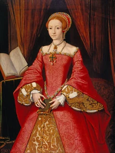 Elizabeth I when a Princess Giclee Fine Art Canvas Print - Picture 1 of 1