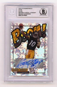Kordell Stewart 2024 Hits Memorabilia BOOM Silver Signed BGS BAS Auto - Picture 1 of 2