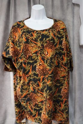 LuLaRoe Perfect T Women's Multicolor Leopard Animal Print T-Shirt Size Large - Image 1 of 4