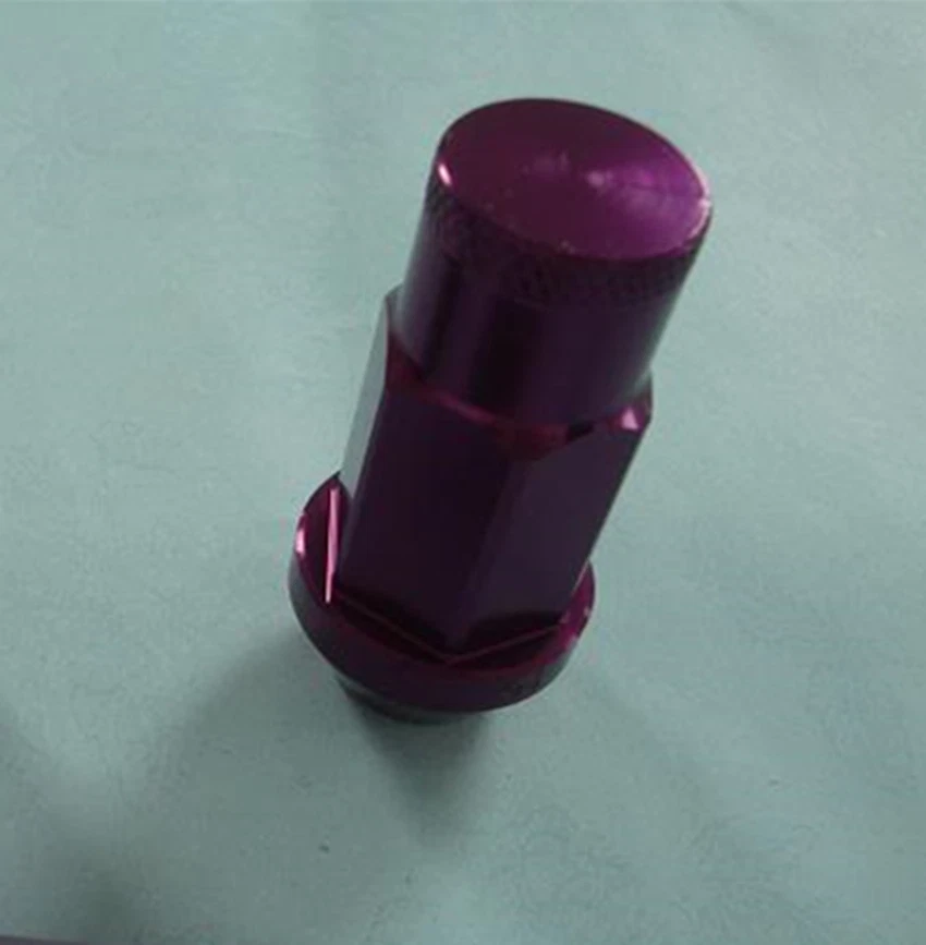 1 ЗАКРЫТАЯ АЛЮМИНИЕВАЯ ЗАЖИМНАЯ ГАЙКА 12X1,5 50 ММ для Ford HUMMER-H3 Hyundai ФИОЛЕТОВАЯ - Изображение 1 из 1